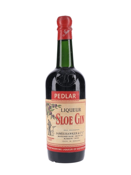 Hawker's Pedlar Sloe Gin Bottled 1950s 75cl