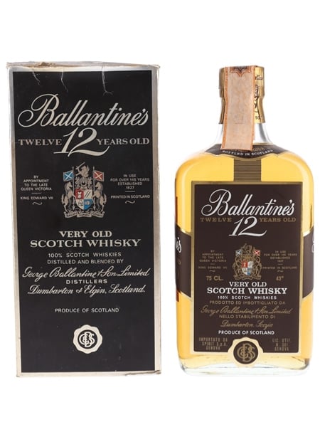 Ballantine's 12 Year Old Bottled 1970s - Spirit 75cl / 43%