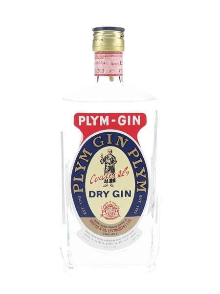 Coates & Co. Plym Gin Bottled 1970s - Stock 75cl / 46%