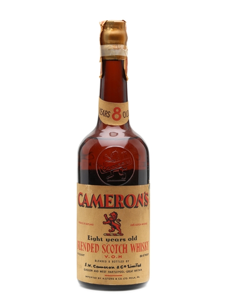 Cameron's VOH 8 Year Old Bottled 1940s 75cl