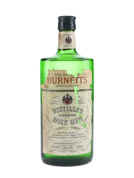 Sir Robert Burnett's White Satin Gin Bottled 1970s 75.7cl / 40%