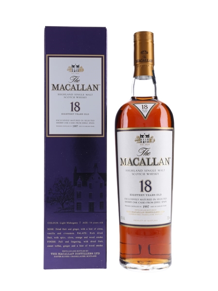 Macallan 18 Year Old 1997 And Earlier 70cl / 43%