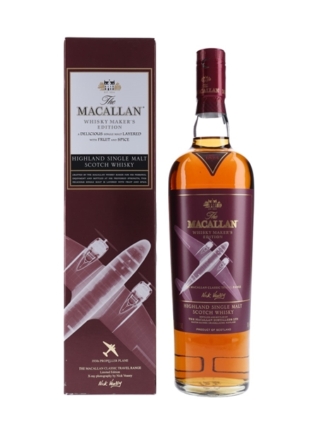 Macallan Whisky Maker's Edition Classic Travel Range - 1930s Propeller Plane 70cl / 42.8%