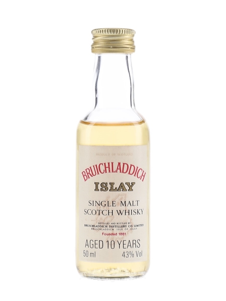 Bruichladdich 10 Year Old Bottled 1980s 5cl / 43%