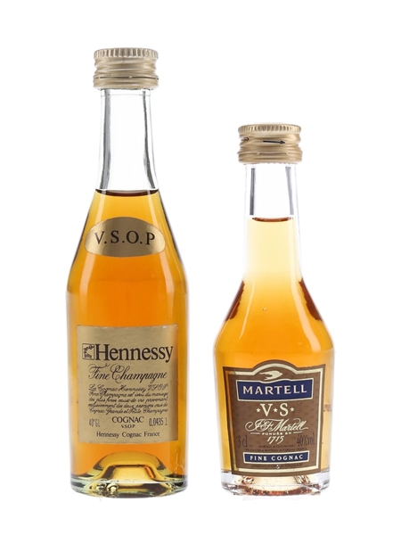 Hennessy VSOP & Martell VS  2 x 3cl-4.3cl / 40%