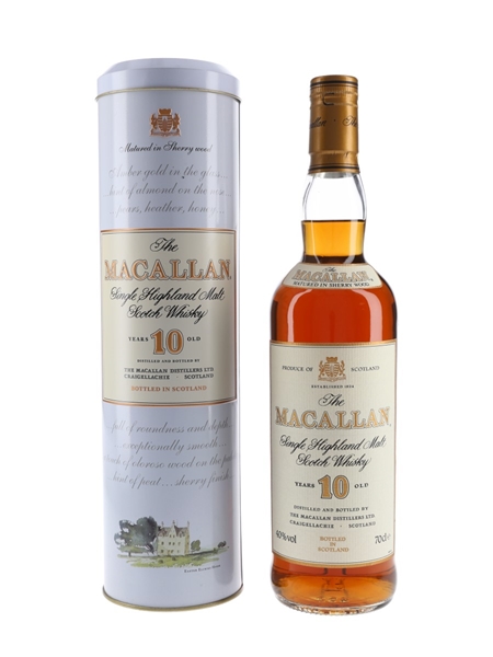 Macallan 10 Year Old Bottled 1990s 70cl / 40%