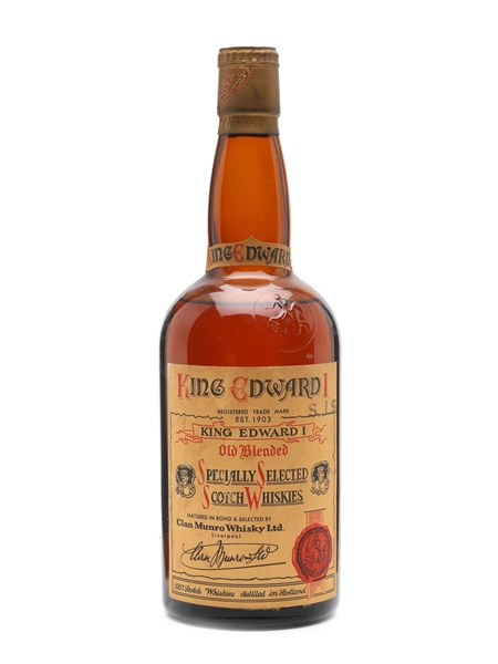 King Edward I Bottled 1950s. 75cl