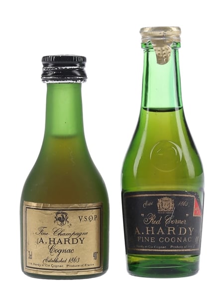 Hardy VSOP & Red Corner  2 x 3cl / 40%