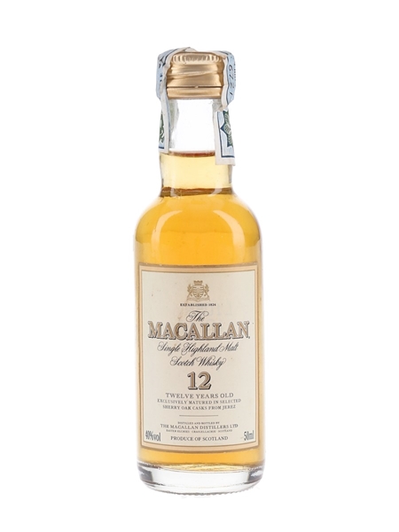 Macallan 12 Year Old Bottled 1990s 5cl / 40%