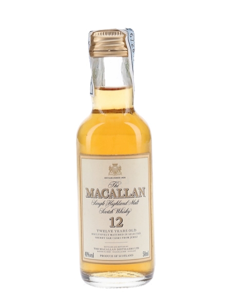 Macallan 12 Year Old Bottled 1990s 5cl / 40%