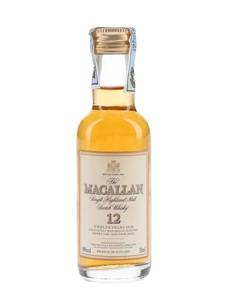 Macallan 12 Year Old Bottled 1990s 5cl / 40%