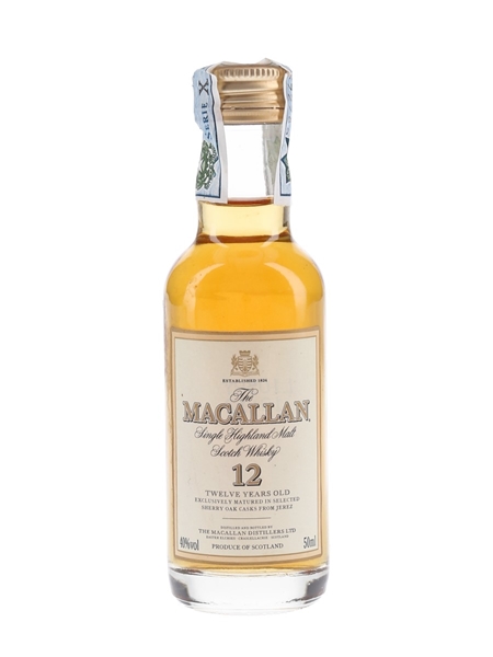 Macallan 12 Year Old Bottled 1990s 5cl / 40%