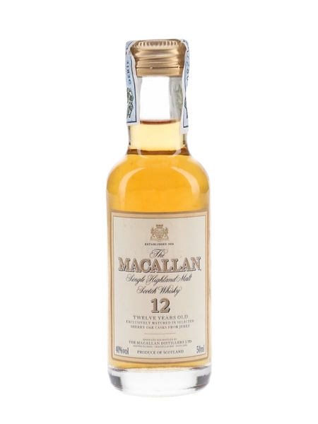 Macallan 12 Year Old Bottled 1990s 5cl / 40%