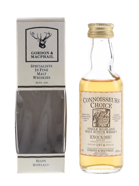 Knockdhu 1974 Bottled 1990s - Connoisseurs Choice 5cl / 40%