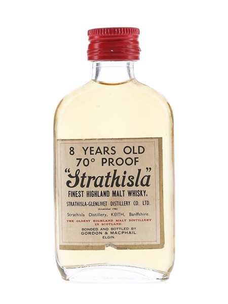 Strathisla 8 Year Old Bottled 1970s - Gordon & MacPhail 5cl / 40%