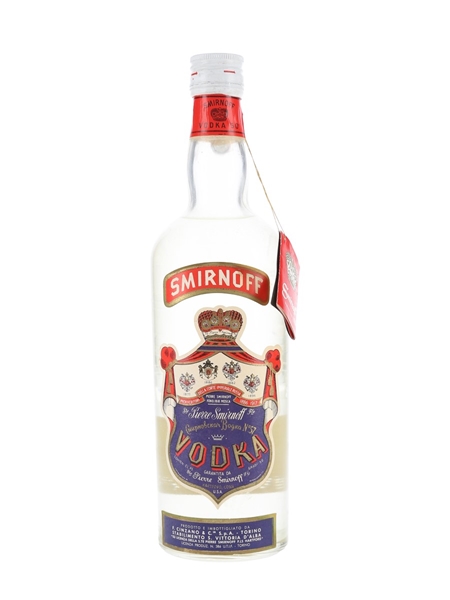 Smirnoff Red Label Bottled 1950s - Cinzano 75cl / 50%