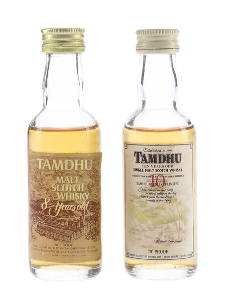 Tamdhu 8 & 10 Year Old Bottled 1970s 2 x 5cl / 40%