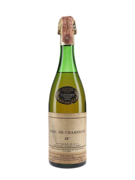 Pommery Marc De Champagne Bottled 1950s-1960s 75cl / 42%