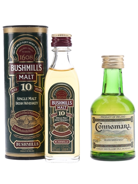 Bushmills & Connemara  2 x 5cl / 40%