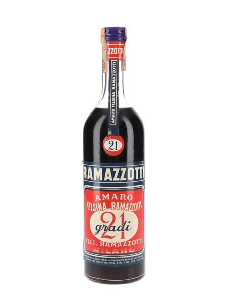 Ramazzotti Amaro 21 Gradi Bottled 1960s 100cl / 21%