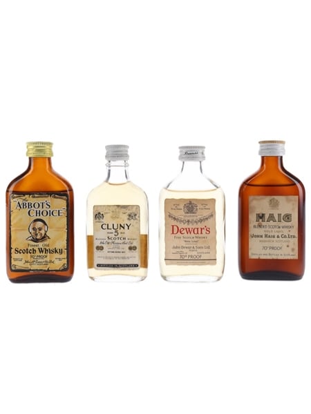 Assorted Blends Abbot's Choice, Cluny, Dewar's & Haig 4 x 4-5cl / 40%