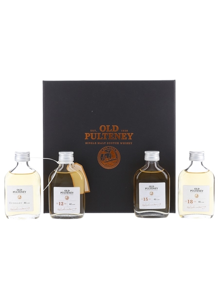 Old Pulteney Huddart, 12, 15 & 18 Year Old Trade Samples 4 x 5cl