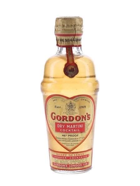 Gordon's Dry Martini Spring Cap Bottled 1940s-1950s 5cl / 26%