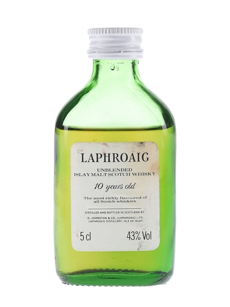 Laphroaig 10 Year Old Bottled 1980s 5cl / 43%