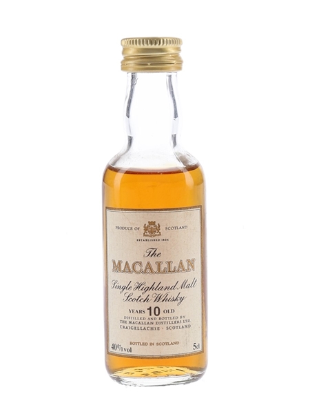 Macallan 10 Year Old Bottled 1980s 5cl / 40%