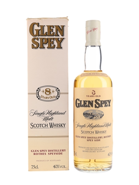 Glen Spey 8 Year Old Bottled 1980s 75cl / 40%