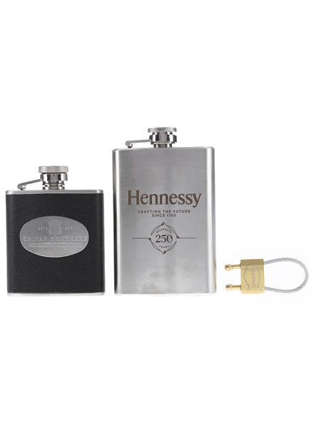 Hip Flasks & Key Ring - Lot 61237 - Buy/Sell Memorabilia Online