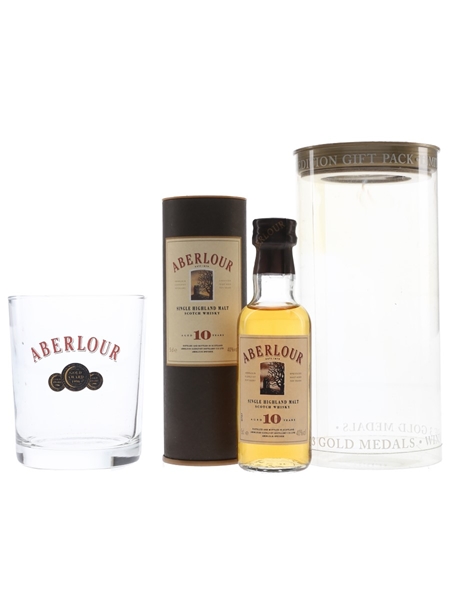 Aberlour Gift Pack 10 Year Old & Whisky Glass 5cl / 40%