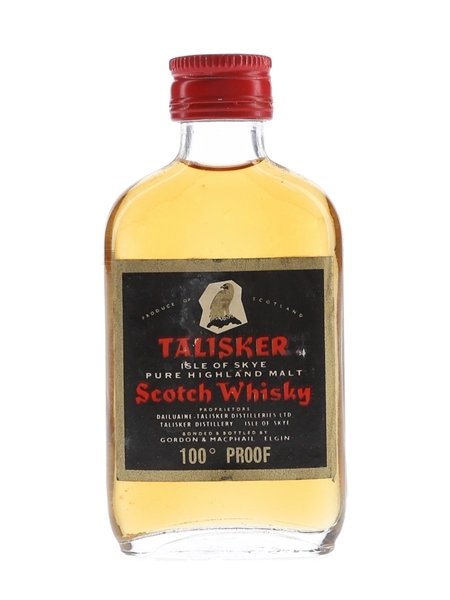 Talisker 100 Proof Black Label Gold Eagle Bottled 1970s - Gordon & MacPhail 5cl / 57%