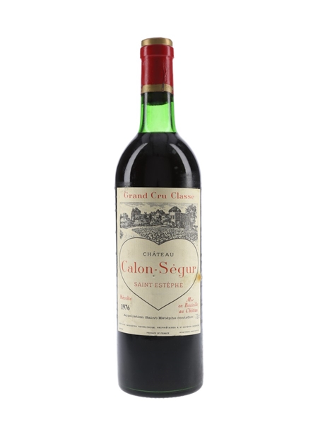 Chateau Calon Segur 1976 Grand Cru Classe - Saint Estephe 73cl