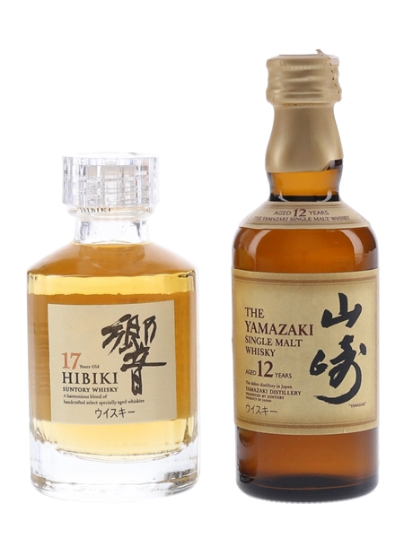 Hibiki 17 Year Old & Yamazaki 12 Year Old  2 x 5cl / 43%