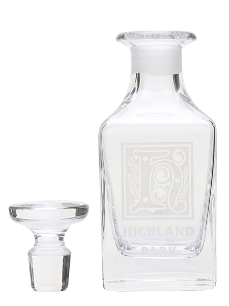 Highland Park Crystal Decanter  14.5cm x 5.5cm