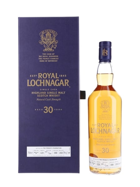 Royal Lochnagar 1988 30 Year Old - Bottle Number 1 Cask of HRH The Prince Charles, Duke of Rothesay 70cl / 52.6%