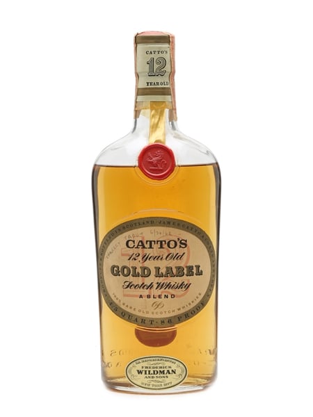 Catto's Gold Label 12 Year Old Bottled 1960s 75cl / 43%