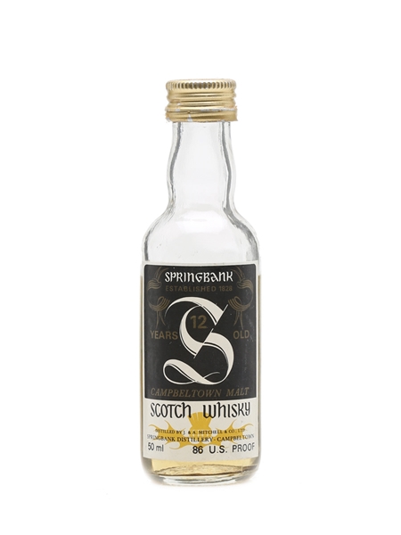 Springbank 12 Years Old Bottled 1980s 5cl