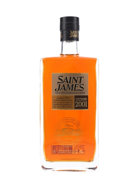 Saint James 2001 Rhum Vieux Agricole Millesime Hors D'Age 70cl / 43%