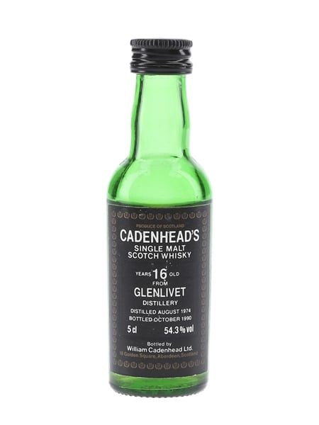 Glenlivet 1974 16 Year Old - Cadenhead's 5cl / 54.3%