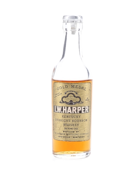 I W Harper 6 Year Old Gold Medal Bottled 1950s-1960s 5cl / 43%