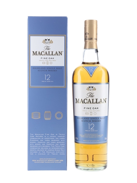 Macallan 12 Year Old Fine Oak Triple Cask Matured 70cl / 40%