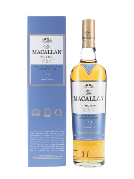 Macallan 12 Year Old Fine Oak Triple Cask Matured 70cl / 40%