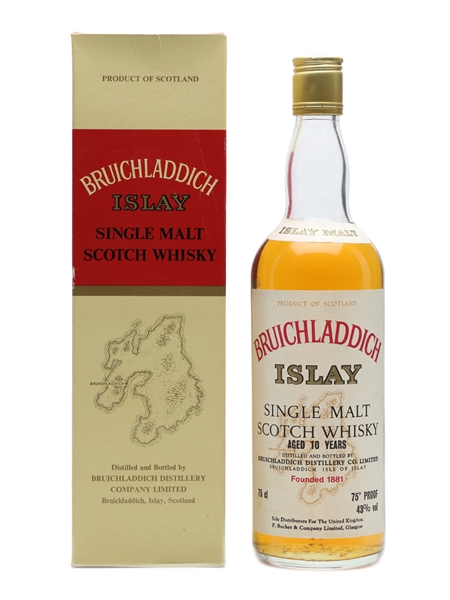 Bruichladdich 10 Years Old Bottled 1970s 75cl