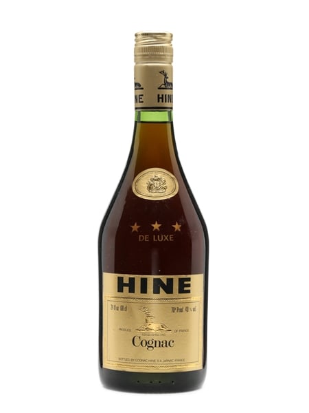 Hine 3 Star De Luxe Cognac Bottled 1970s 70cl