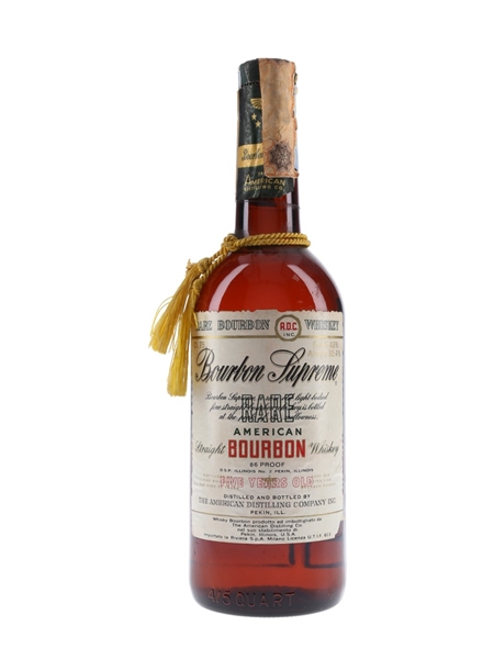 Bourbon Supreme 5 Year Old Bottled 1970s - Riviera 75cl / 43%