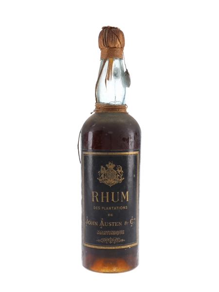 John Austen Rhum Bottled 1930s-1940s 70cl