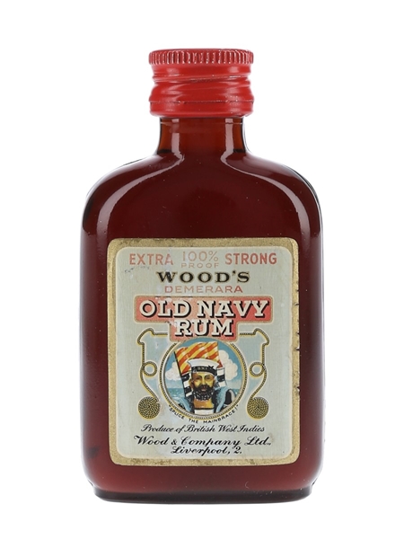 Wood's 100 Old Navy Rum Bottled 1960s 5cl / 57%