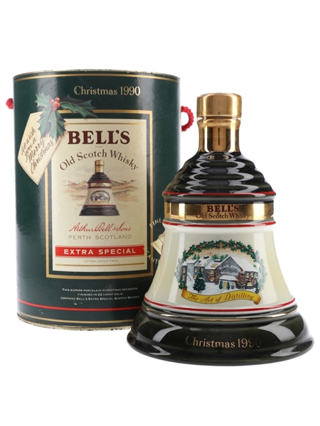 Bell's Christmas 1990 Ceramic Decanter The Art Of Distilling 75cl / 43%